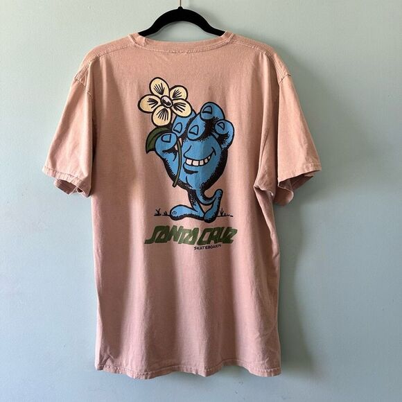 Santa Cruz Skateboards Screaming Hand Flower Tee – Size Large - Picture 3 of 8